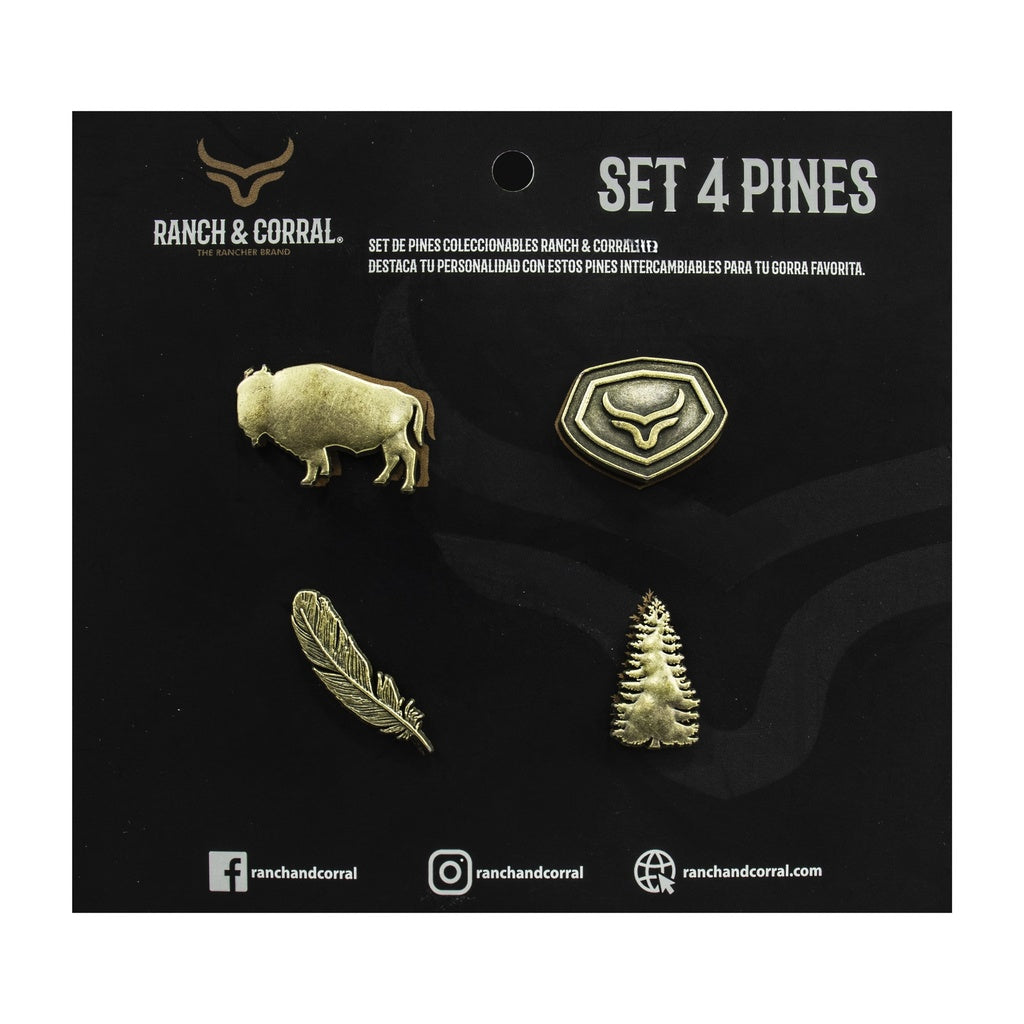 Set 4 Pines Conmemorativos Ranch & Corral 14