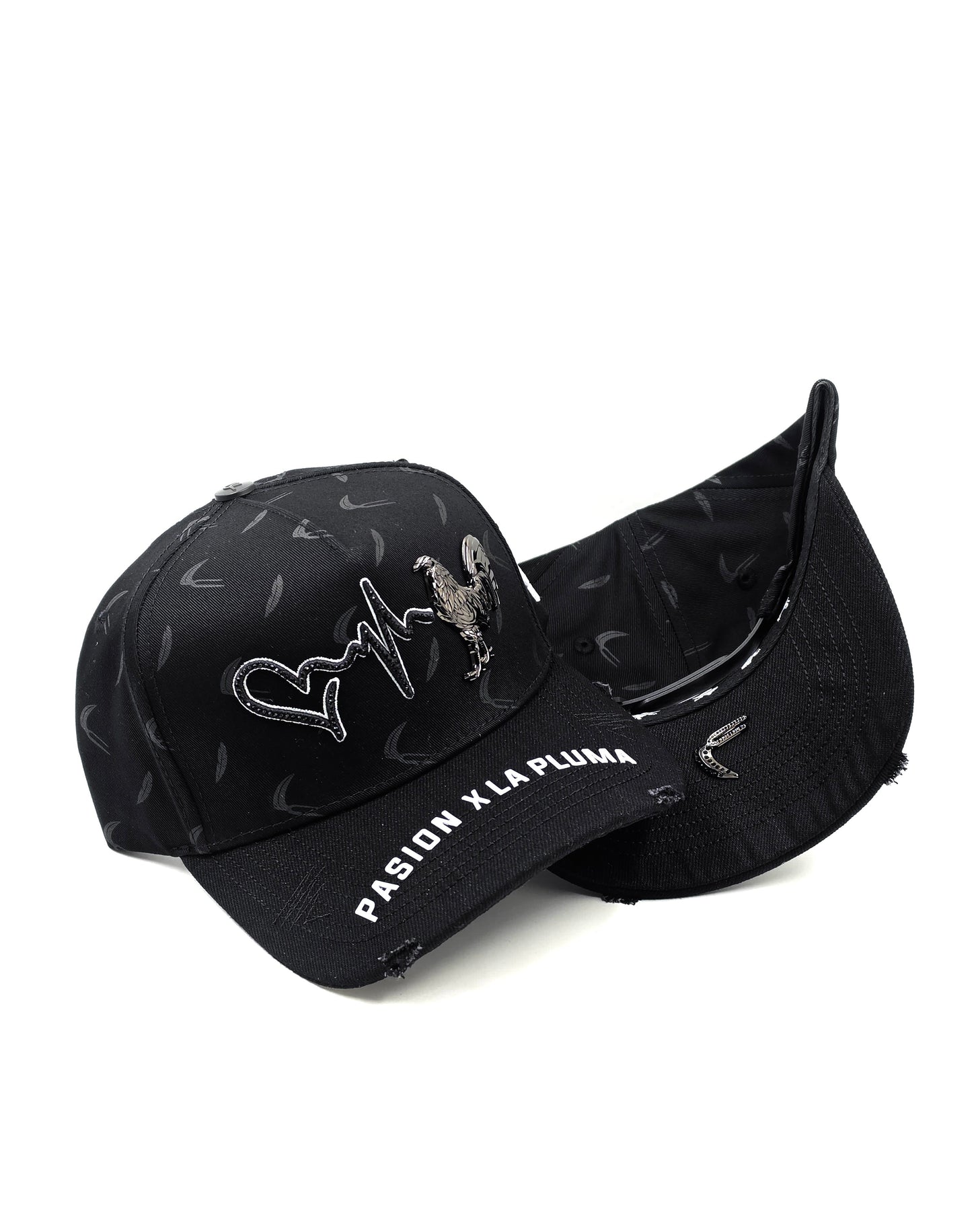 Gorra Gallo Pasión Por La Pluma Black