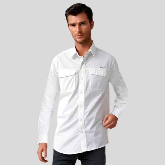 Camisa Ariat Venttek Outbound White Caballero