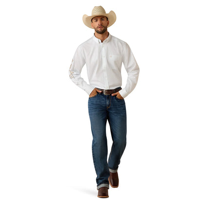 Camisa Ariat MNS Team Logo Lightweight Twill Classic Fit Shirt Caballero