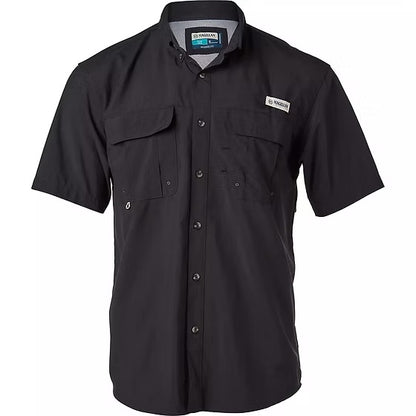 Camisa Magellan Negra Manga Corta Caballero