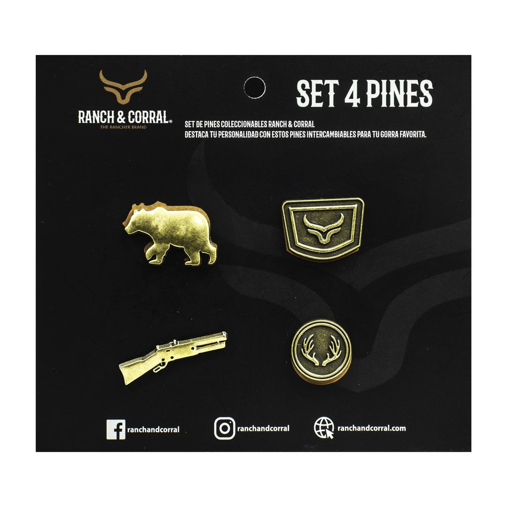 Set 4 Pines Conmemorativos Ranch & Corral 17