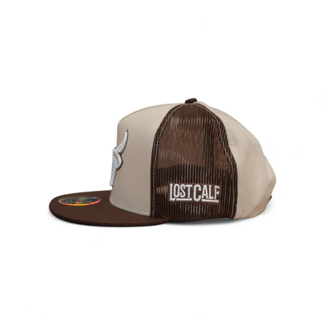 Gorra Lostcalf Mesh Panel Brown