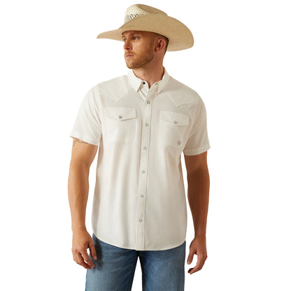 Camisa Ariat VentTEK Blanco Corte Fitted Caballero