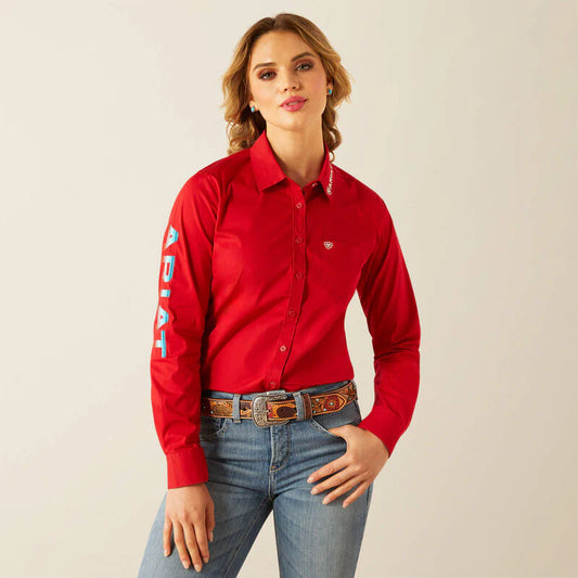 Camisa Ariat Kirby Stretch Shirt Dama Red