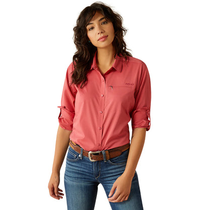 Camisa Ariat VentTEK Stretch Berry Dama