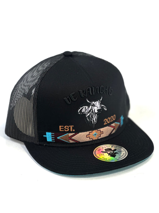 Gorra De Rancho Brahman Negra
