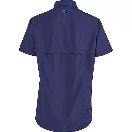 Camisa Magellan Azul Marino Manga Corta Dama