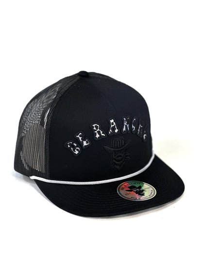 Gorra De Rancho Negra/Blanco