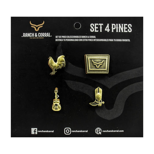 Set 4 Pines Conmemorativos Ranch & Corral 16