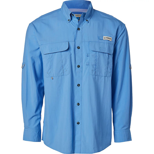 Camisa Magellan Manga Larga Azul Cielo Caballero