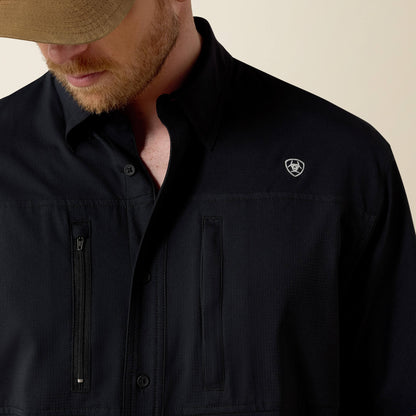 Camisa Ariat Venttek Black SS