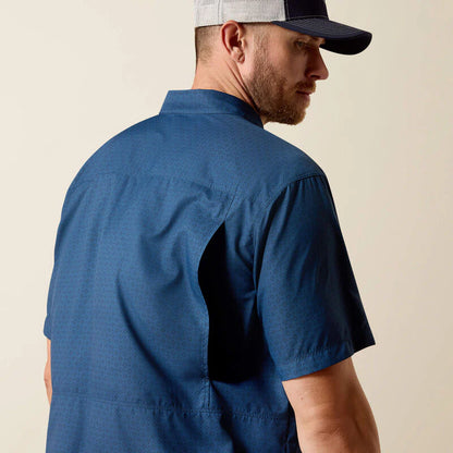 Camisa Ariat Printed VentTEK Outbound Classic Fit Dark Navy Caballero