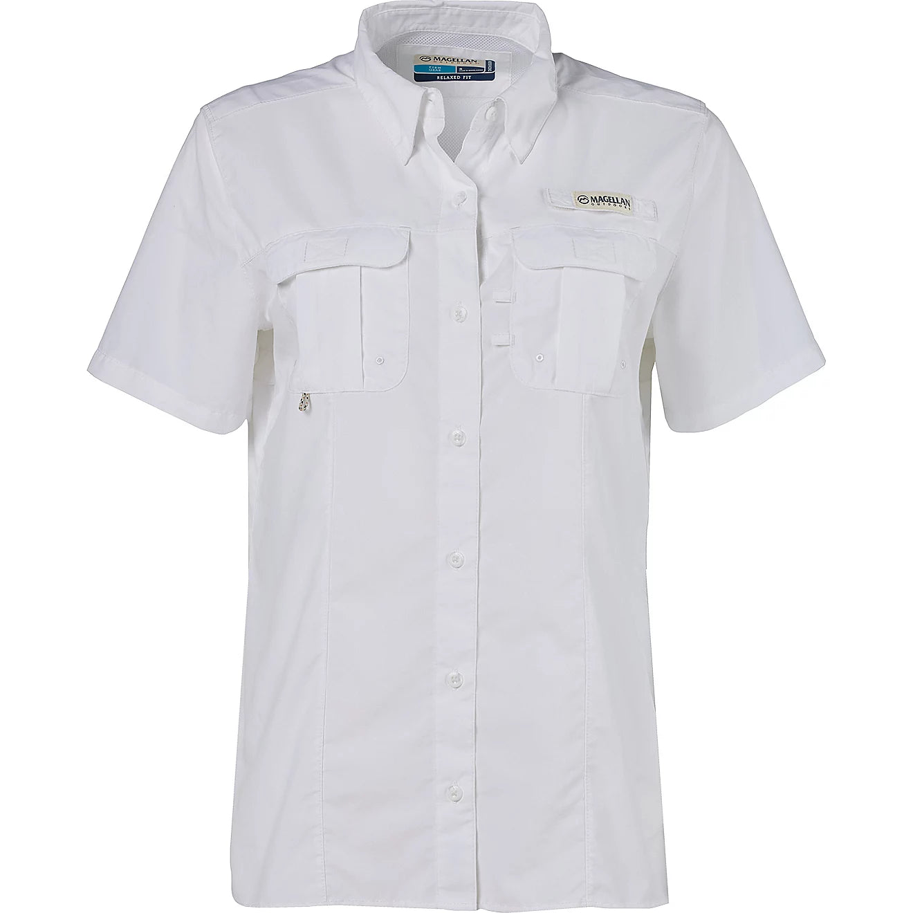 Camisa Magellan Manga Corta Dama Blanca