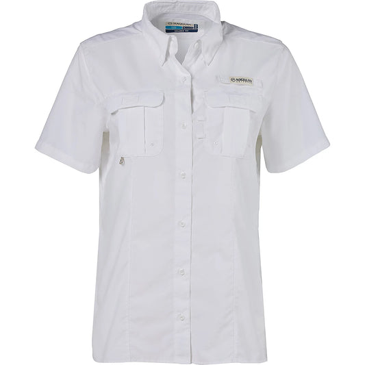 Camisa Magellan Manga Corta Dama Blanca
