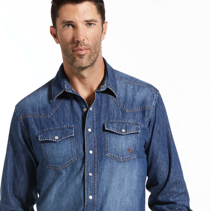 Camisa Ariat Classic Fit Denim Shirt Caballero