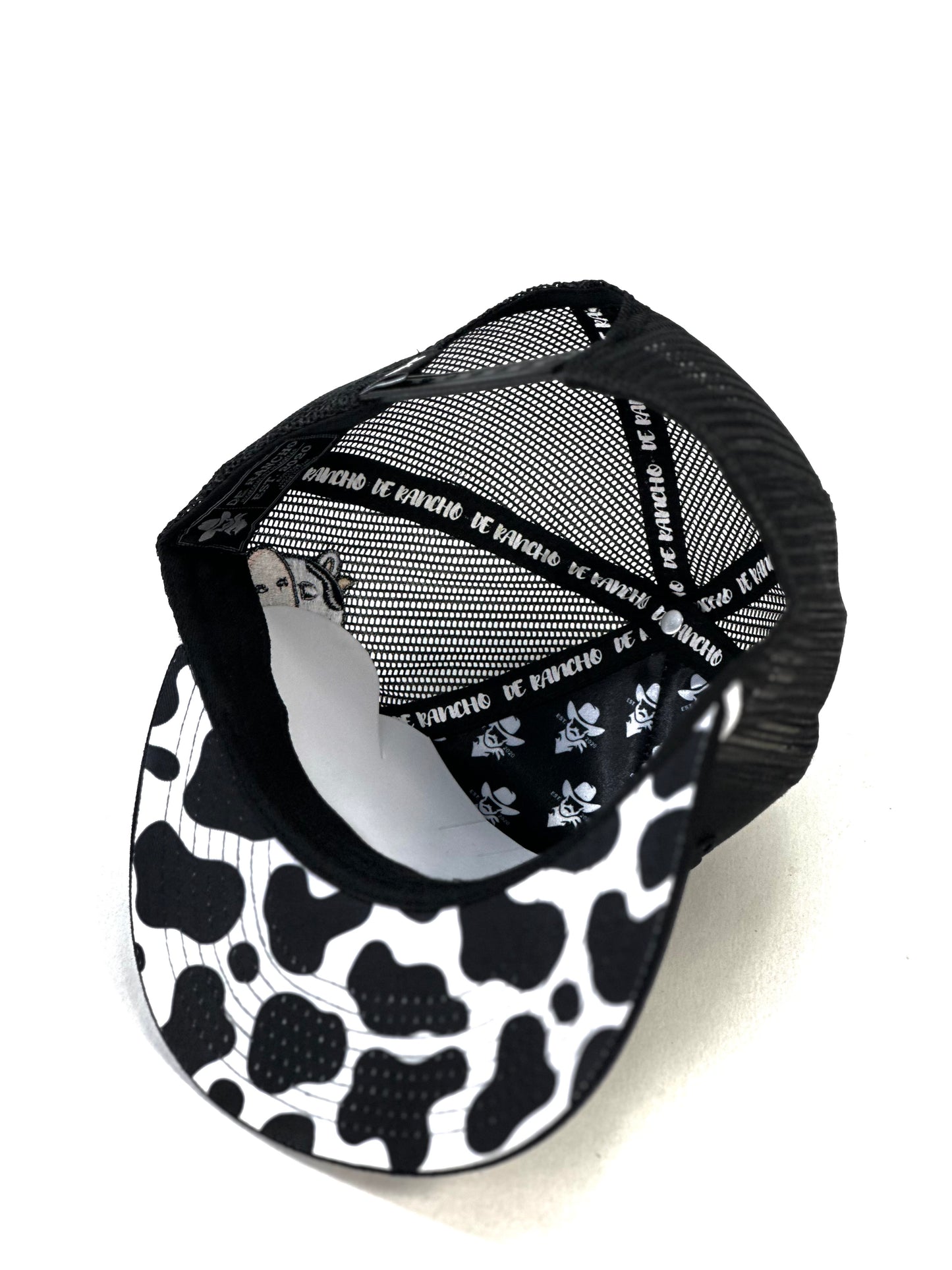 Gorra De Rancho Negra/Blanco