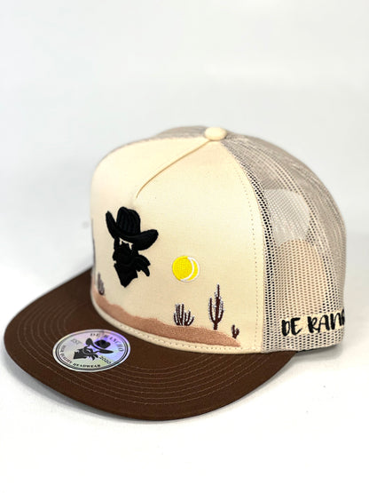 Gorra De Rancho Vaquero En El Desierto