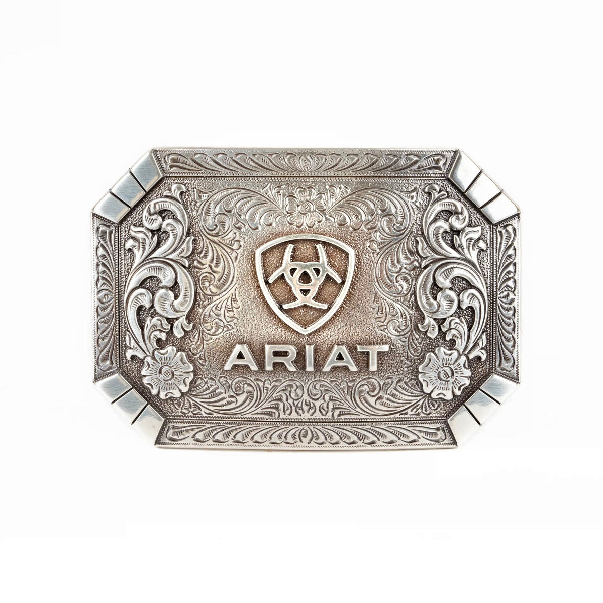 Hebilla Ariat Rectangular Floral