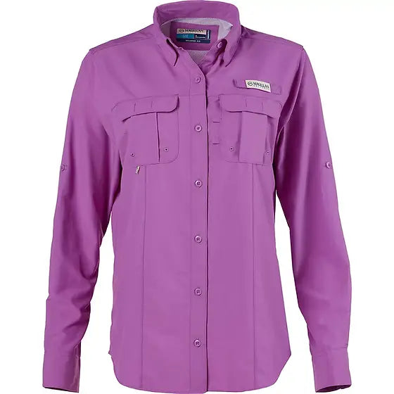 Camisa Magellan Bodacius Manga Larga Dama