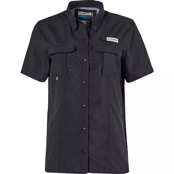 Camisa Magellan Negra Manga Corta Dama