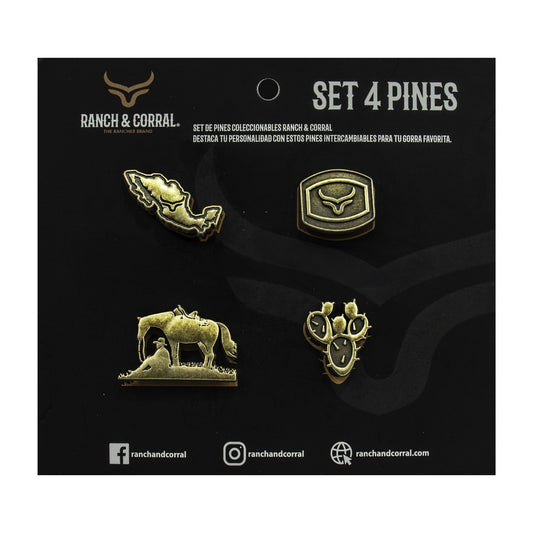 Set 4 Pines Conmemorativos Ranch & Corral 13
