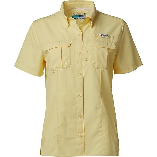 Camisa Magellan Amarilla Dama Manga Corta