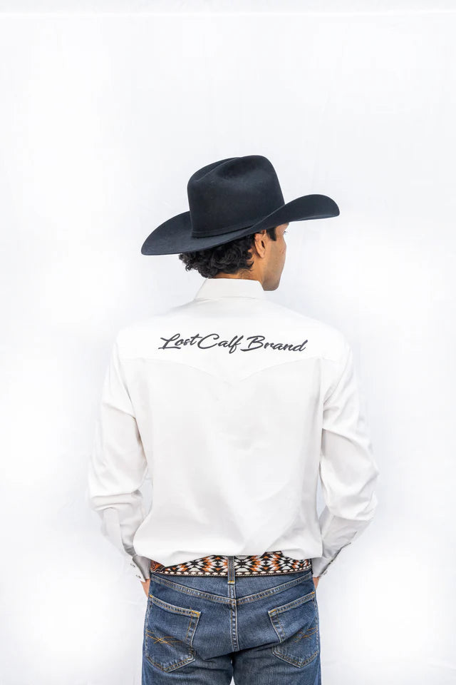 Camisa Lostcalf Blanca Manga Larga