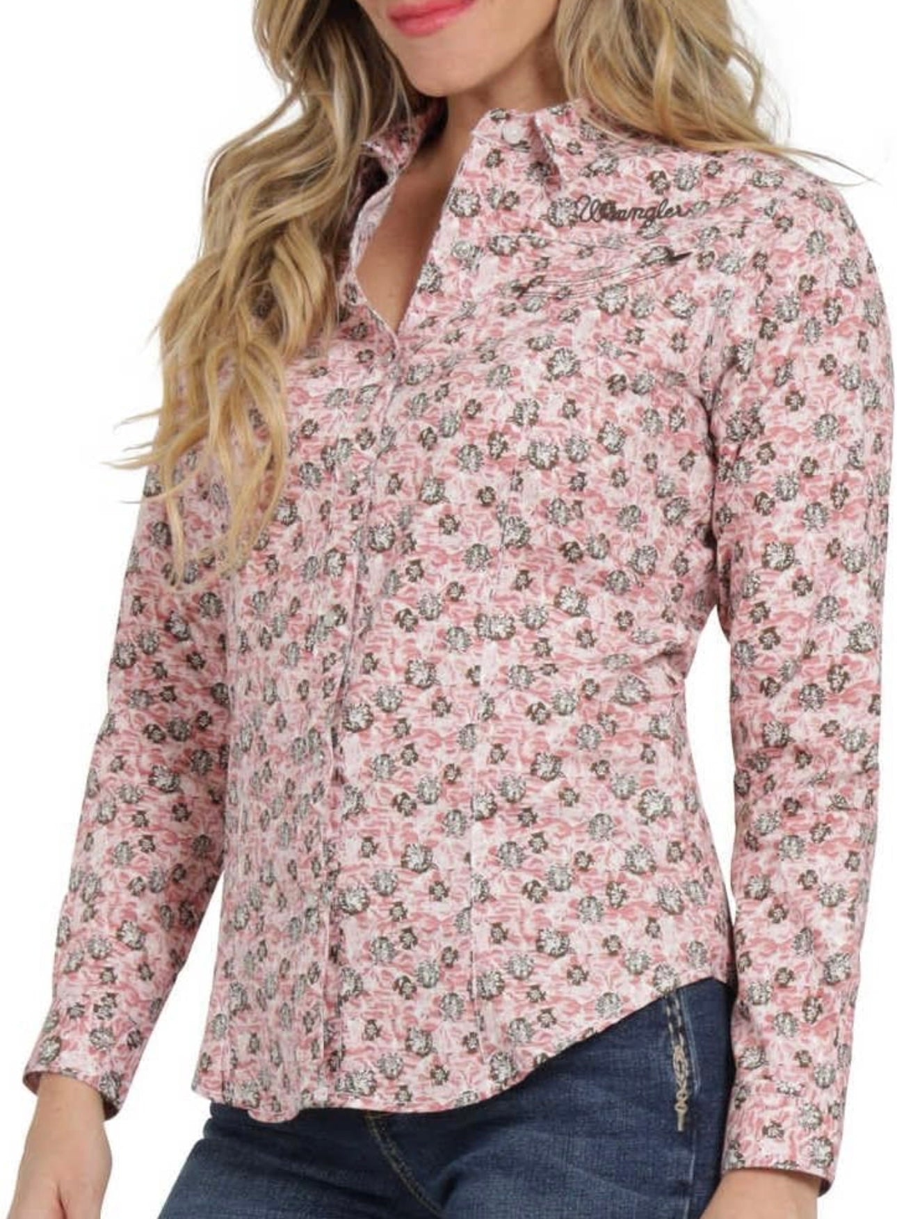 Camisa Wrangler Rosa Dama