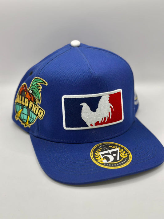 Gorra 5.7 gallo fino azul