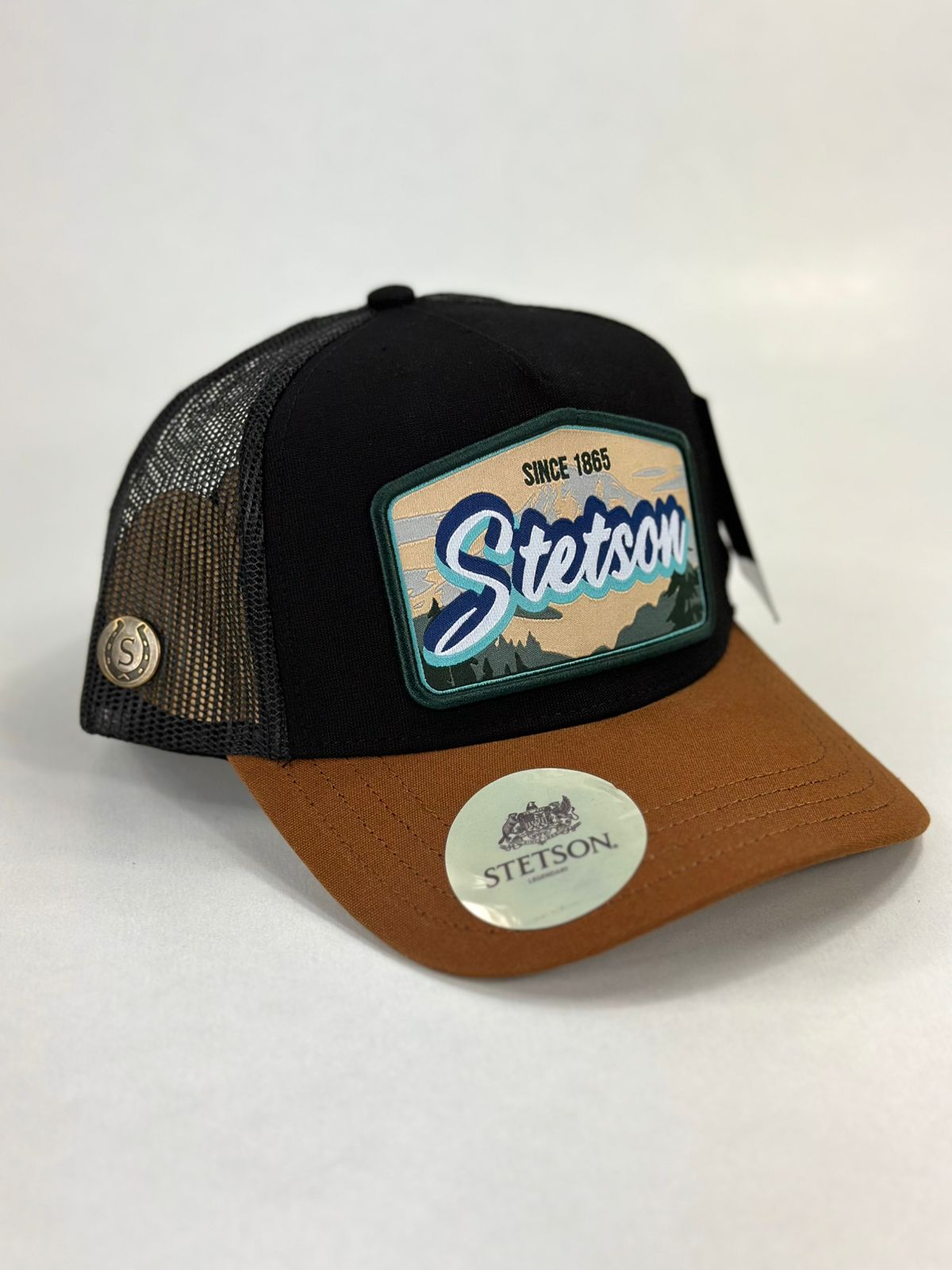 Gorra Stetson Negro Mostaza